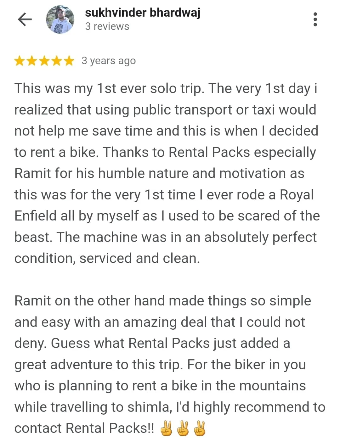 Spiti Riders customer review 2