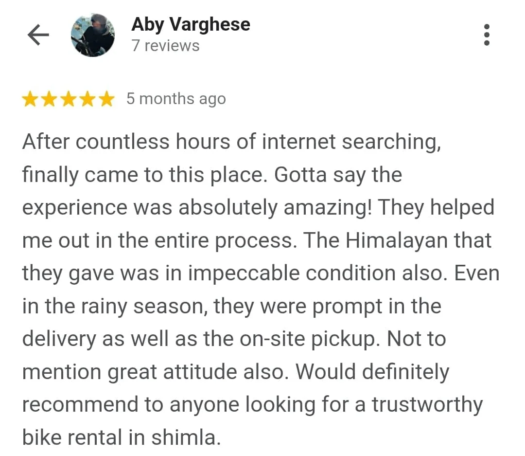 Spiti Riders customer review 8