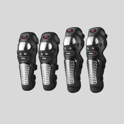 Knee guards for motorcycle riding